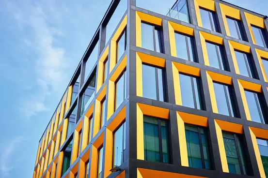 building covered in glass